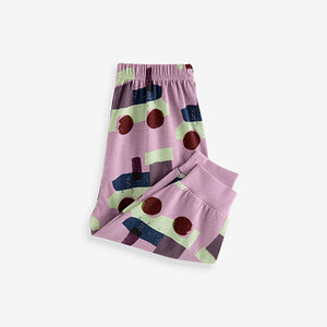 Pink/Rust/Cream Transport 3 Pack Oversized 100% Cotton Pyjamas (12mths-6yrs)