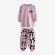 Load image into Gallery viewer, Pink/Rust/Cream Transport 3 Pack Oversized 100% Cotton Pyjamas (12mths-6yrs)
