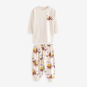 Pink/Rust/Cream Transport 3 Pack Oversized 100% Cotton Pyjamas (12mths-6yrs)