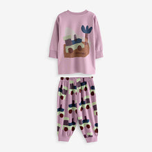 Load image into Gallery viewer, Pink/Rust/Cream Transport 3 Pack Oversized 100% Cotton Pyjamas (12mths-6yrs)

