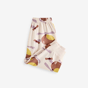Pink/Rust/Cream Transport 3 Pack Oversized 100% Cotton Pyjamas (12mths-6yrs)