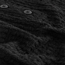 Load image into Gallery viewer, Black Textured Scoop Neck Tank Top
