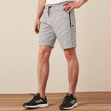Load image into Gallery viewer, Grey Jersey Shorts With Zip Pockets
