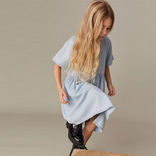 Load image into Gallery viewer, Pale Blue Denim Relaxed Dress (3-12yrs)
