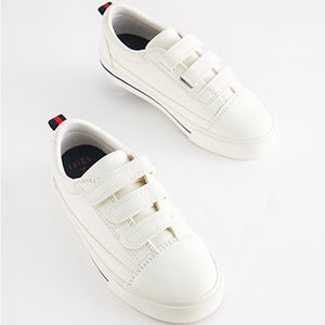 White Strap Touch Fastening Shoes (Older Boys)