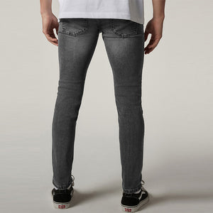 Grey Skinny Fit Classic Stretch Jeans