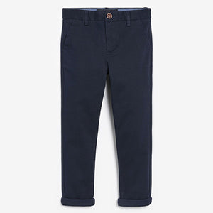 Navy Blue Skinny Fit Stretch Chino Trousers (3-12yrs)