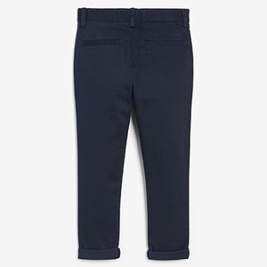 Navy Blue Skinny Fit Stretch Chino Trousers (3-12yrs)