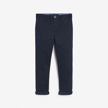 Load image into Gallery viewer, Navy Blue Skinny Fit Stretch Chino Trousers (3-12yrs)
