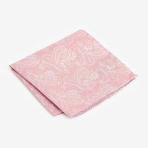 Light Pink Tie Pocket Square And Lapel Pin Set