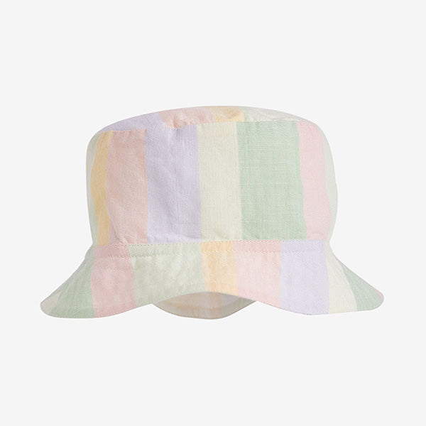 Multi Pastel Stripe Bucket Hat
