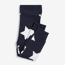 Load image into Gallery viewer, Navy Blue / White Star Snuggle Pyjamas 3 Pack (9mths-6yrs)
