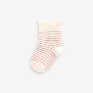 Pink Spot Baby 5 Pack Socks (0mths-2yrs)