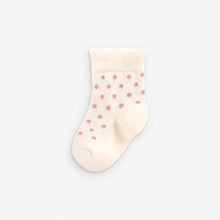 Load image into Gallery viewer, Pink Spot Baby 5 Pack Socks (0mths-2yrs)
