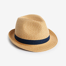 Load image into Gallery viewer, Neutral Cream Trilby Hat (1-16yrs)
