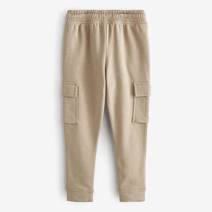 Stone Natural Cargo Cotton-Rich Joggers (4-13yrs)