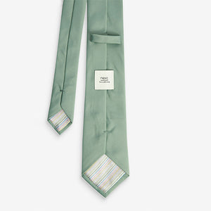 Sage Green Twill Tie