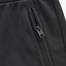 Load image into Gallery viewer, Black Zip Pocket Jersey Shorts
