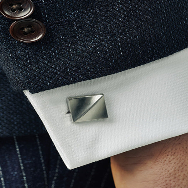 Silver Tone Square Cufflinks