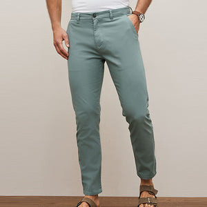 Light Blue Stretch Chino Trousers