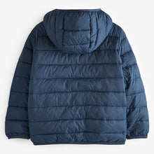 Load image into Gallery viewer, Navy Blue Quilted Midweight Hooded Coat (3-12yrs)
