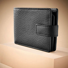 Load image into Gallery viewer, Black Signature Leather Extra Capacity Wallet
