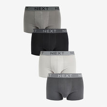 Load image into Gallery viewer, Mixed Grey 4 pack Hipster Boxers
