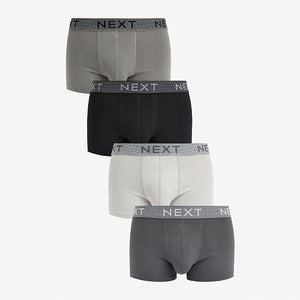 Mixed Grey 4 pack Hipster Boxers