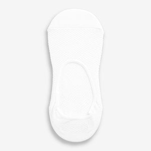 White Sports Invisible Socks 3 Pack