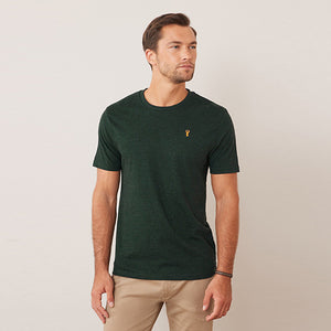 Navy Blue/Rust/Dark Green 3 Pack Stag Marl T-Shirt