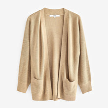 Load image into Gallery viewer, Camel Brown Cosy Ribbed Cardigan
