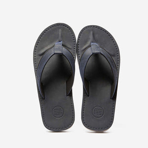 MAFFATE Men's Comfort Flip-Flops All Leather Navy