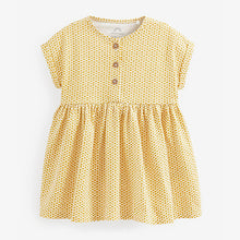 Load image into Gallery viewer, Yellow Ochre Baby Jersey Dress (0mths-18mths)
