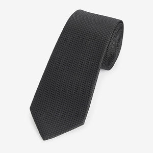 Black Textured Tie