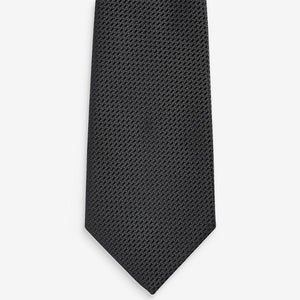 Black Textured Tie