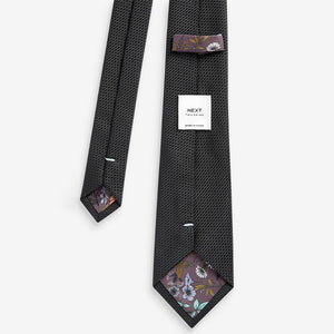 Black Textured Tie