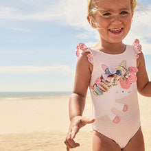 Load image into Gallery viewer, Yellow Daisy Frill Swimsuit
