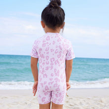 Load image into Gallery viewer, Purple Animal Print Sunsafe Swimsuit (3mths-4yrs)
