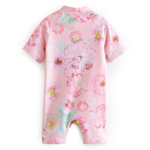 Pink Floral Sunsafe Swimsuit (3mths-5yrs)