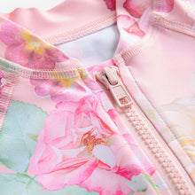 Load image into Gallery viewer, Pink Floral Sunsafe Swimsuit (3mths-5yrs)
