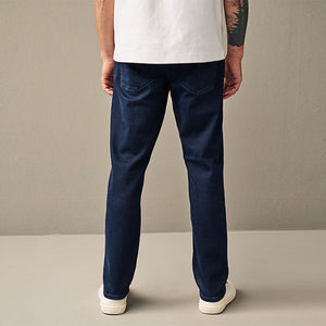 Blue Dark Slim Fit Vintage Wash Denim Jeans