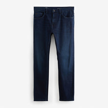 Load image into Gallery viewer, Blue Dark Slim Fit Vintage Wash Denim Jeans
