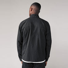 Load image into Gallery viewer, Black Shower Resistant Utility Shacket
