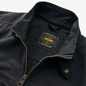 Black Shower Resistant Utility Shacket