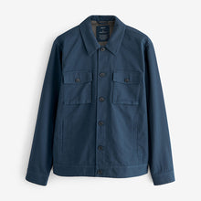 Load image into Gallery viewer, Navy Blue Textured Button Up Shacket

