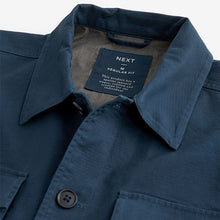 Load image into Gallery viewer, Navy Blue Textured Button Up Shacket
