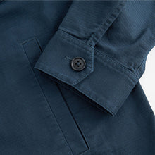 Load image into Gallery viewer, Navy Blue Textured Button Up Shacket
