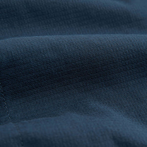 Navy Blue Textured Button Up Shacket
