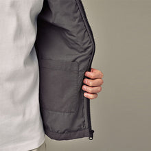 Load image into Gallery viewer, Slate Grey Hooded Utility Shacket
