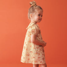 Load image into Gallery viewer, Cream Floral Printed Collar Dress (3mths-5-6yrs)
